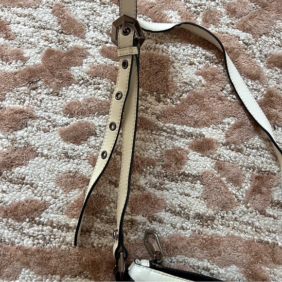 Dr Yany Black & White Leather Crossbody/Shoulder Bag - Picture 6 of 10